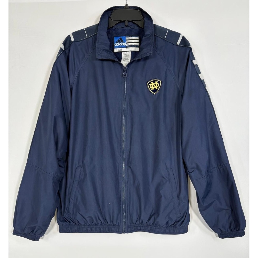 Vintage Team Issued Adidas University Of Notre Dame Jacket Mens L